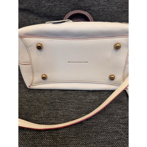 Coach Tea Rose Dakota Rouge Shoulder Bag Chalk Leather Flower Appliqué MINT - Picture 16 of 16